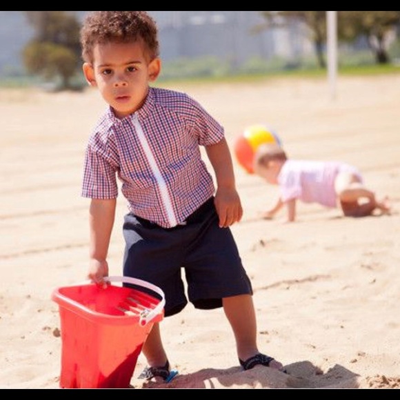 Boy’s Short Sleeve Rash Guard Set – “Prepster” - Picture 2 of 3